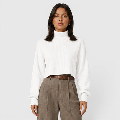Maglione Dolcevita Donna Elegante in Maglia Morbida