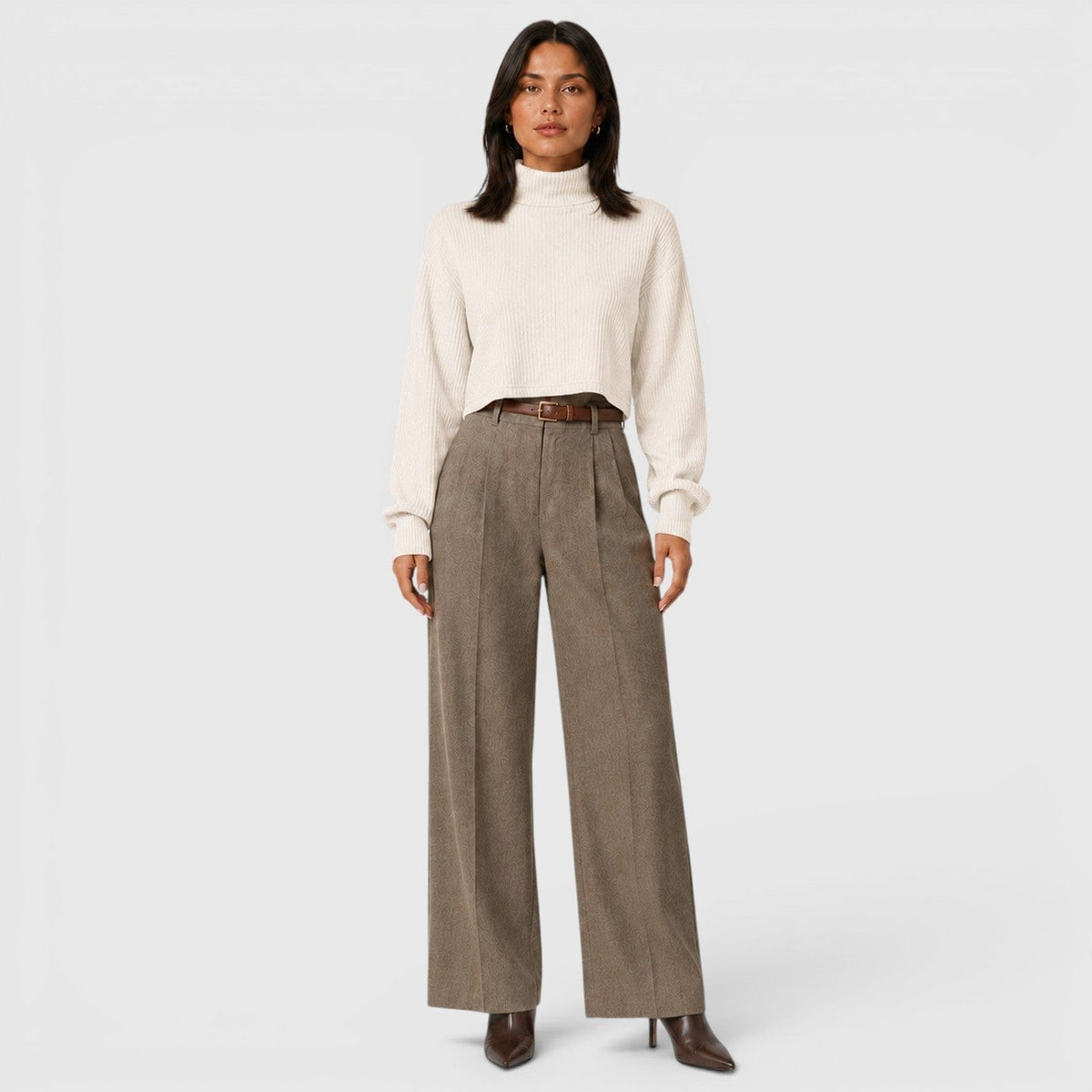 Maglione Dolcevita Donna Elegante in Maglia Morbida