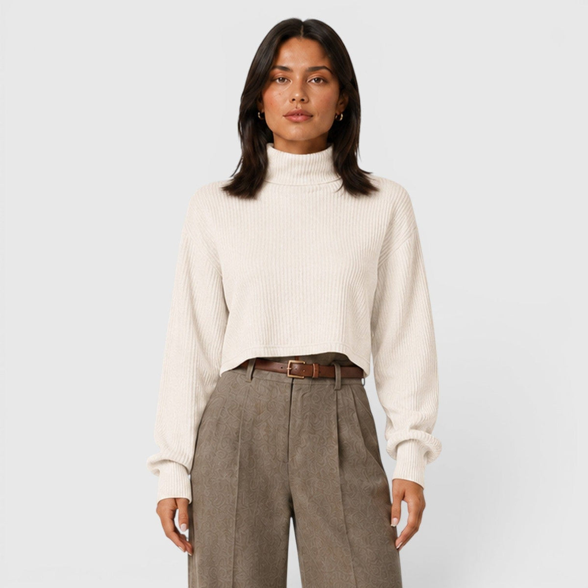 Maglione Dolcevita Donna Elegante in Maglia Morbida
