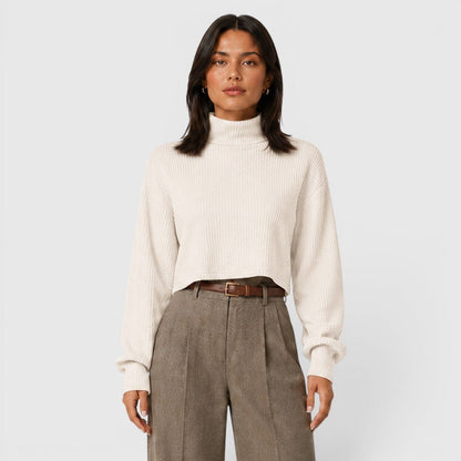 Maglione Dolcevita Donna Elegante in Maglia Morbida