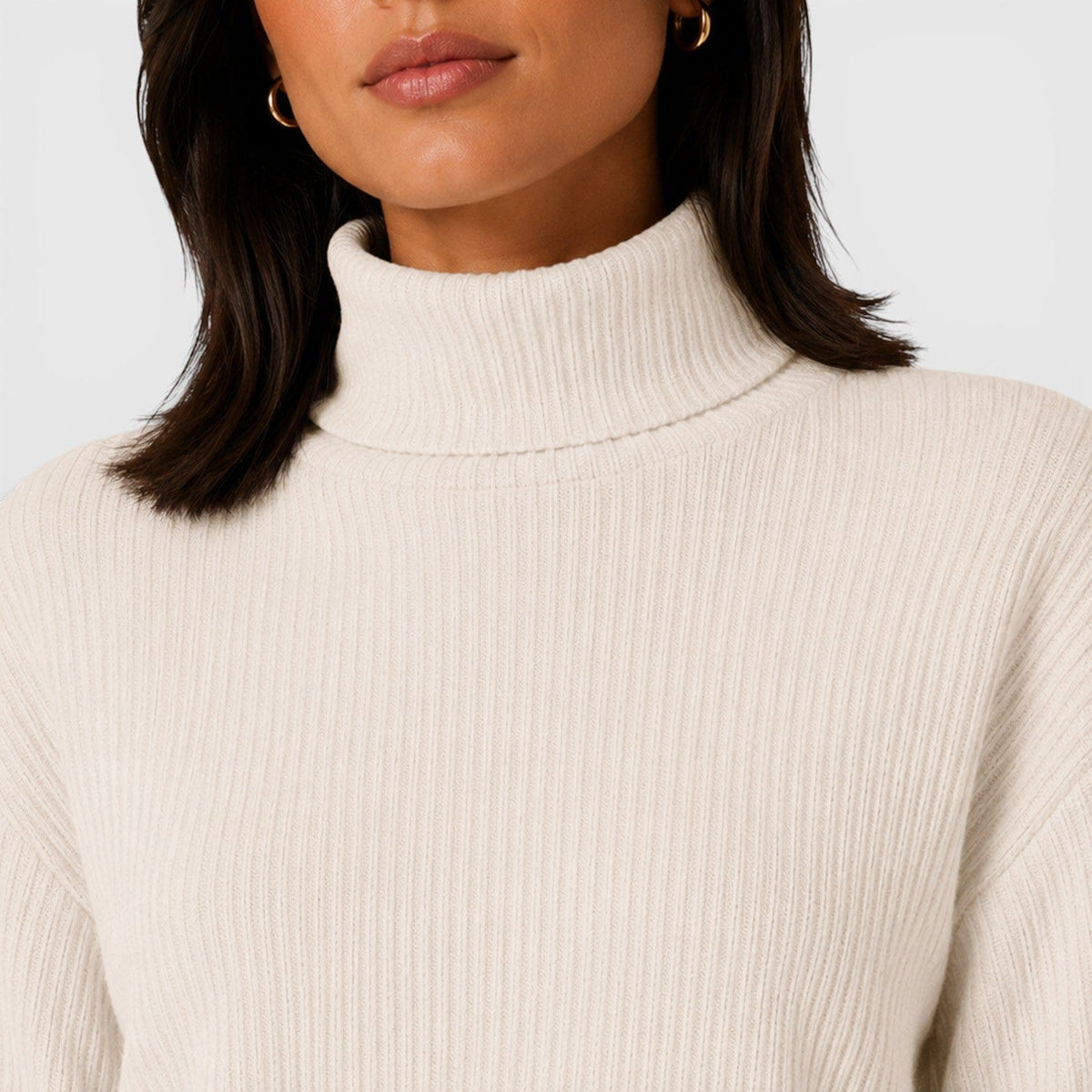 Maglione Dolcevita Donna Elegante in Maglia Morbida
