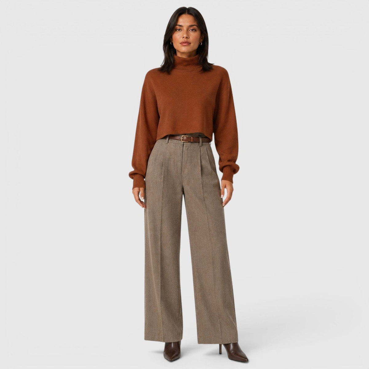 Maglione Dolcevita Donna Elegante in Maglia Morbida