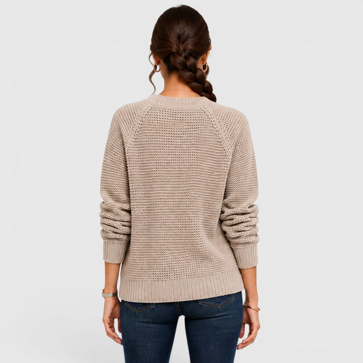 Maglione Donna Girocollo in Ciniglia Morbida da Ufficio
