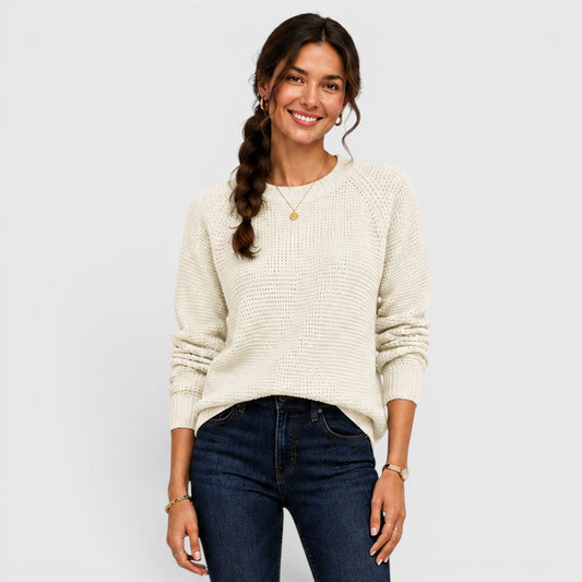 Maglione Donna Girocollo in Ciniglia Morbida da Ufficio