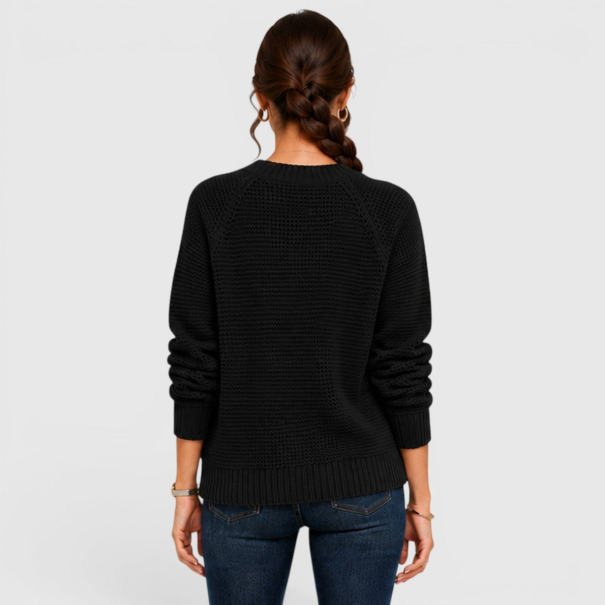 Maglione Donna Girocollo in Ciniglia Morbida da Ufficio