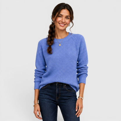Maglione Donna Girocollo in Ciniglia Morbida da Ufficio