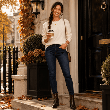 Maglione Donna Girocollo in Ciniglia Morbida da Ufficio