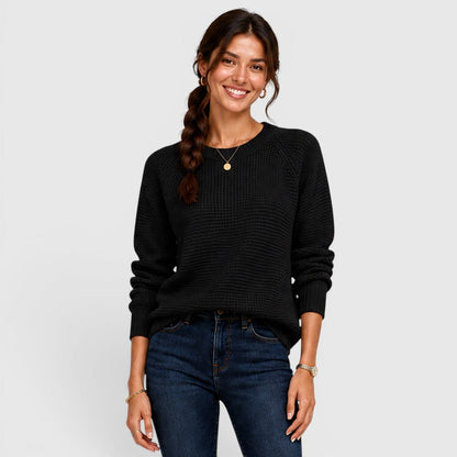 Maglione Donna Girocollo in Ciniglia Morbida da Ufficio