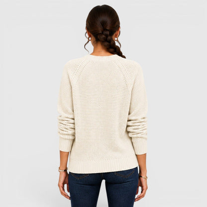 Maglione Donna Girocollo in Ciniglia Morbida da Ufficio