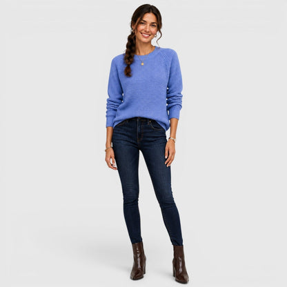 Maglione Donna Girocollo in Ciniglia Morbida da Ufficio