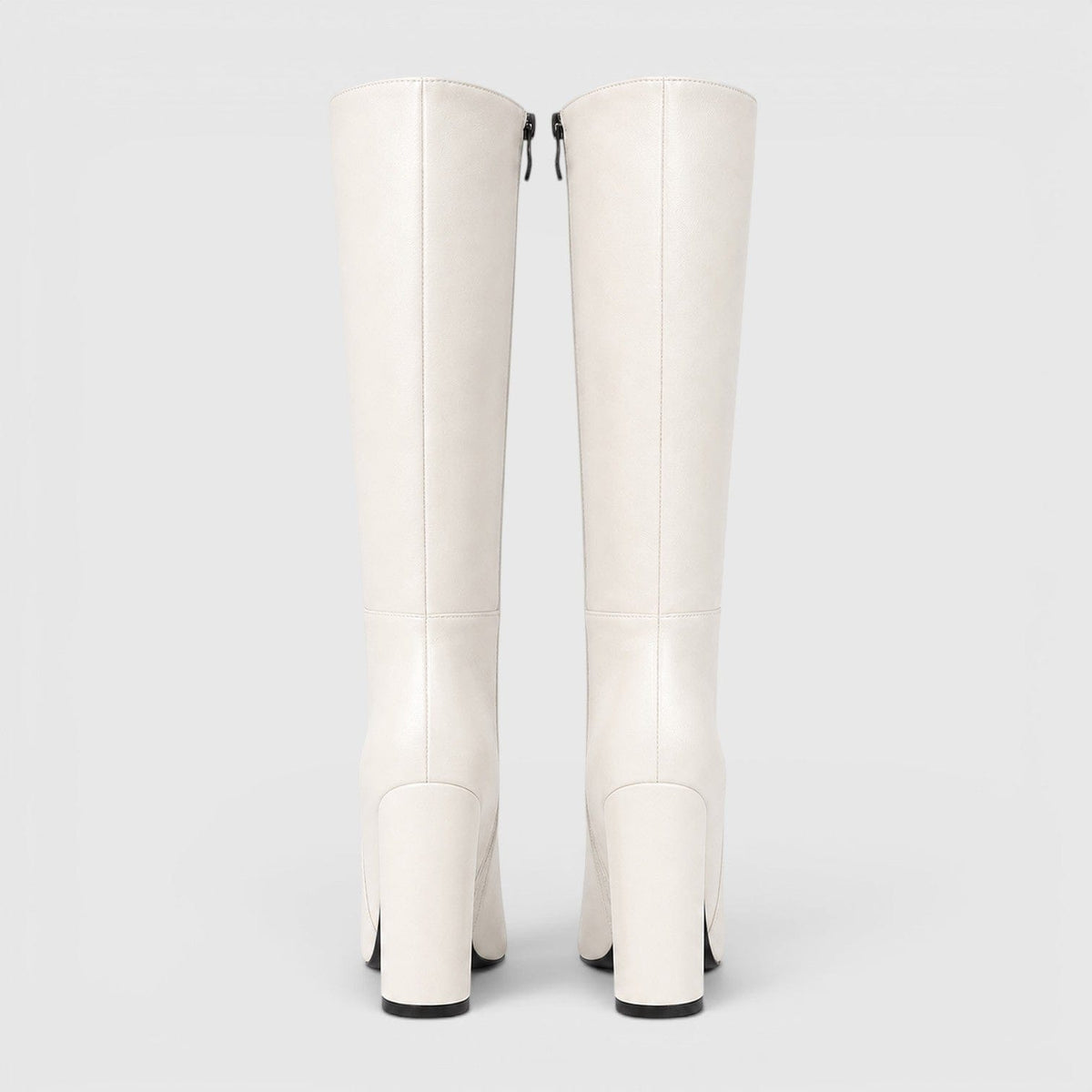 Stivali Donna al Ginocchio con Tacco Chunky e Zip Laterale