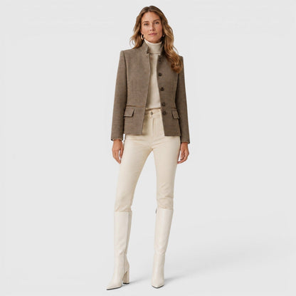 Stivali Donna al Ginocchio con Tacco Chunky e Zip Laterale