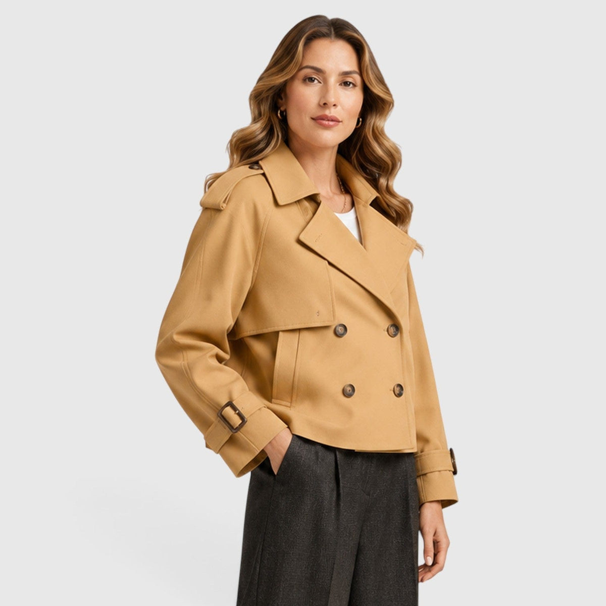 Trench Donna Doppiopetto Leggero Classico Smart Casual