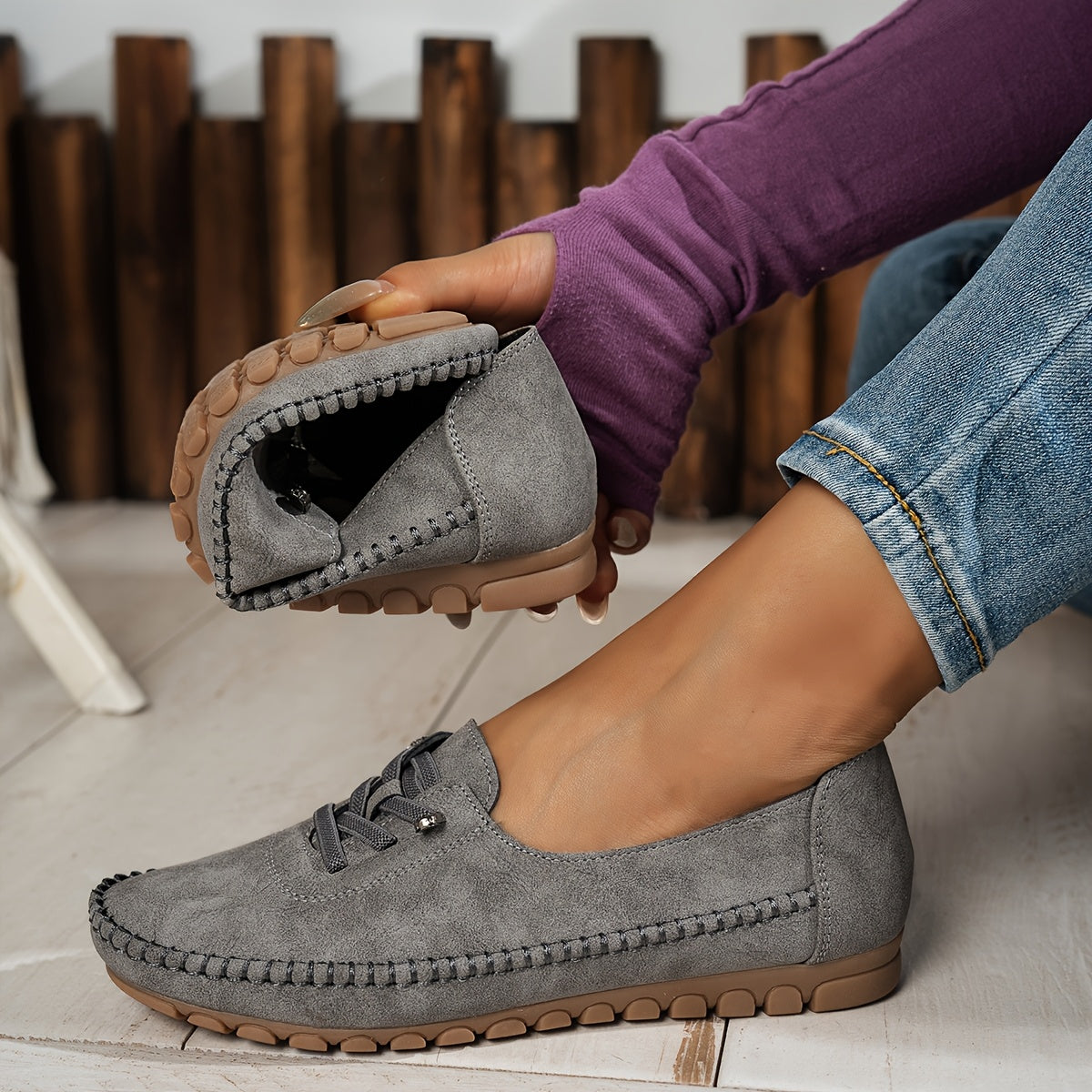 Mocassini Donna Aafke | Slip-On per Piedi Sensibili e con Supporto