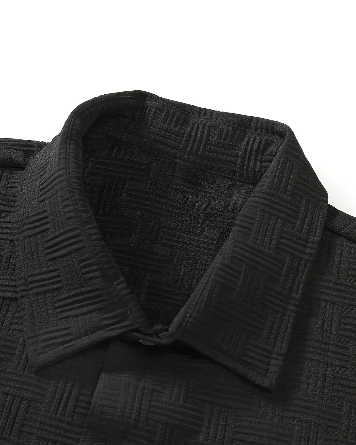 Black Men's Checkered Shirt and Shorts Co-Ord Set — Lino Conti