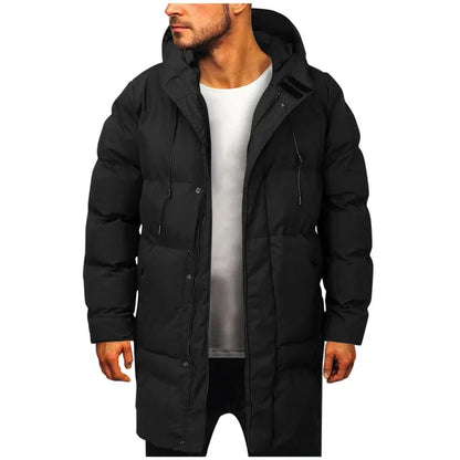 Herren Pufferjacke Lang – Warme Steppjacke für kalte Wintertage