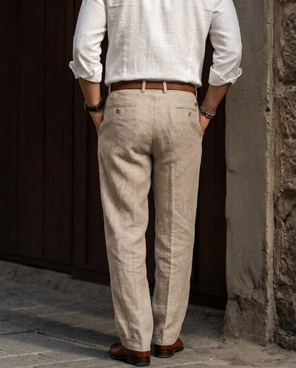 Pantaloni Uomo Eleganti Casual Leggeri dal Tocco Morbido