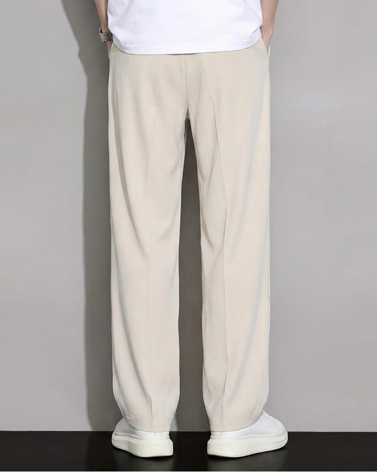 Pantaloni Leggeri Uomo per l’Estate a Gamba Dritta con Tasche