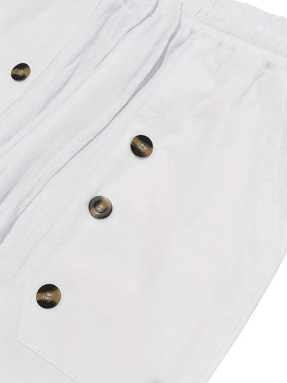 Pantaloni casual uomo con coulisse e tasche a patta