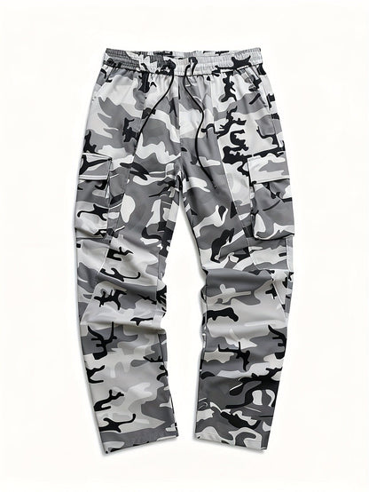Jogger Cargo Uomo Camouflage | Coulisse Regolabile e Tasche Laterali