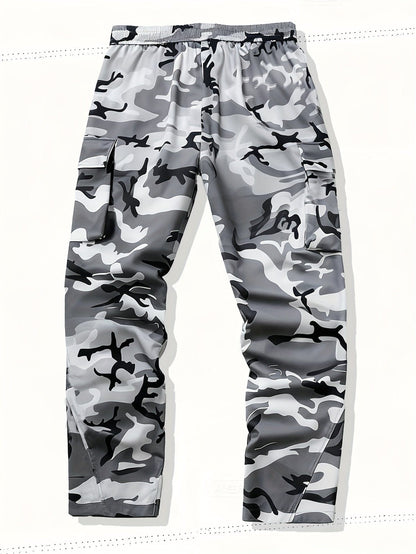 Jogger Cargo Uomo Camouflage | Coulisse Regolabile e Tasche Laterali