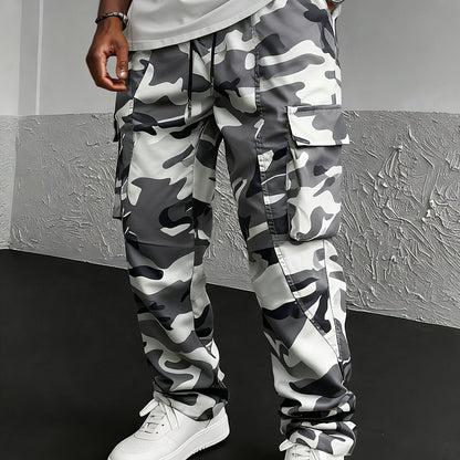 Jogger Cargo Uomo Camouflage | Coulisse Regolabile e Tasche Laterali