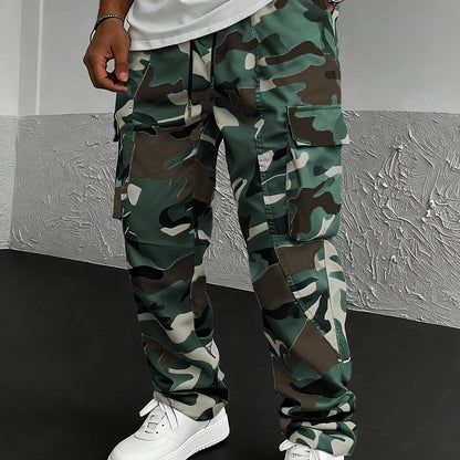 Jogger Cargo Uomo Camouflage | Coulisse Regolabile e Tasche Laterali