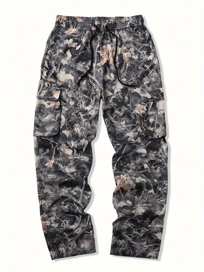 Jogger Cargo Uomo Camouflage | Coulisse Regolabile e Tasche Laterali