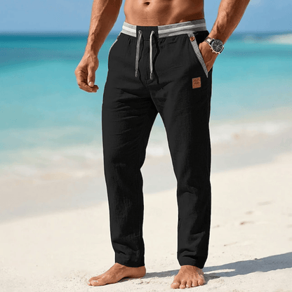 Pantaloni da Spiaggia Uomo Leggeri con Coulisse Regolabile
