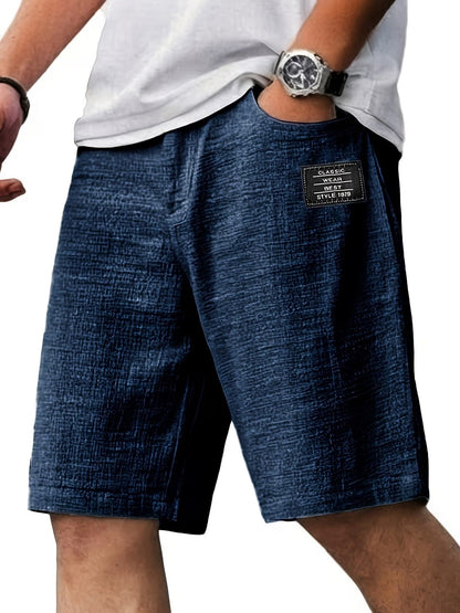 Pantaloncini Casual Uomo Testurizzati con Vita Elastica