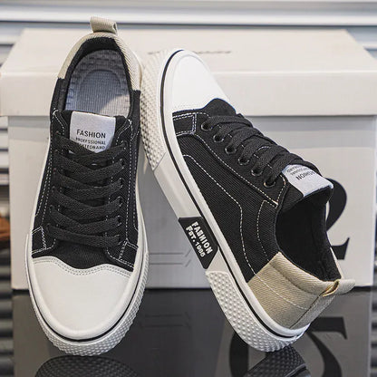Sneakers in Tela Uomo con Lacci e Suola Ammortizzata