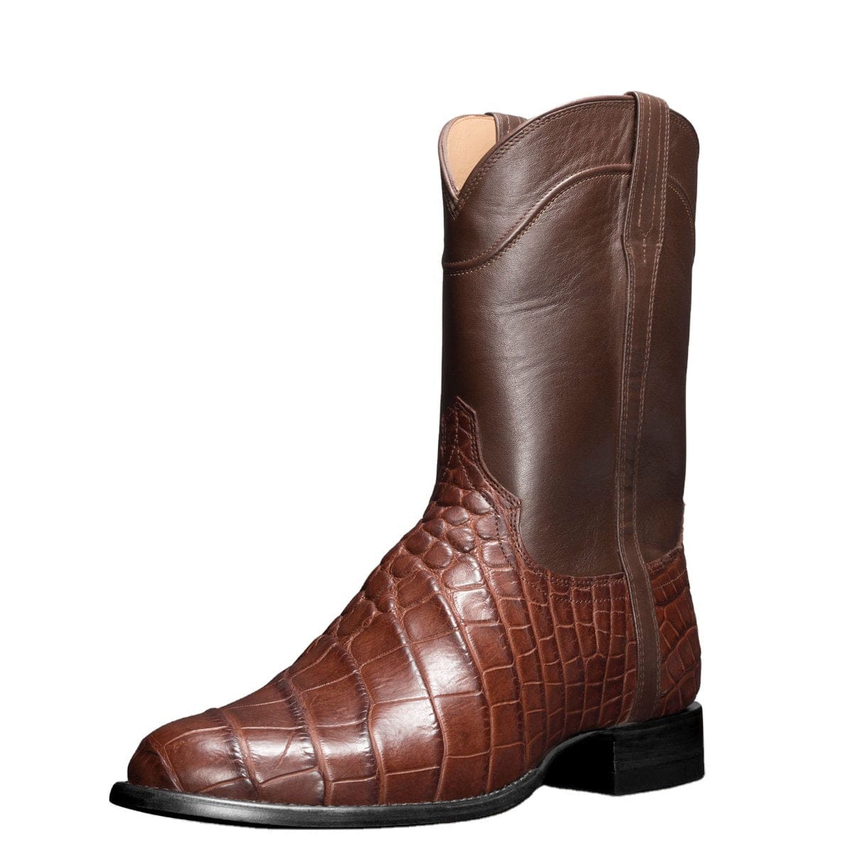Stivali Western Classici da Uomo a Punta Tonda