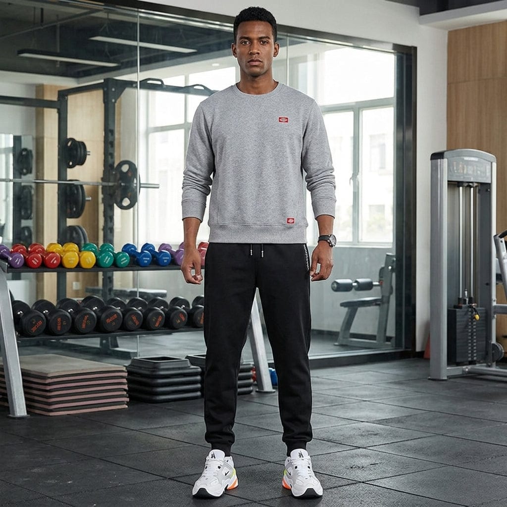 Pantaloni jogger uomo con coulisse e fondo elasticizzato