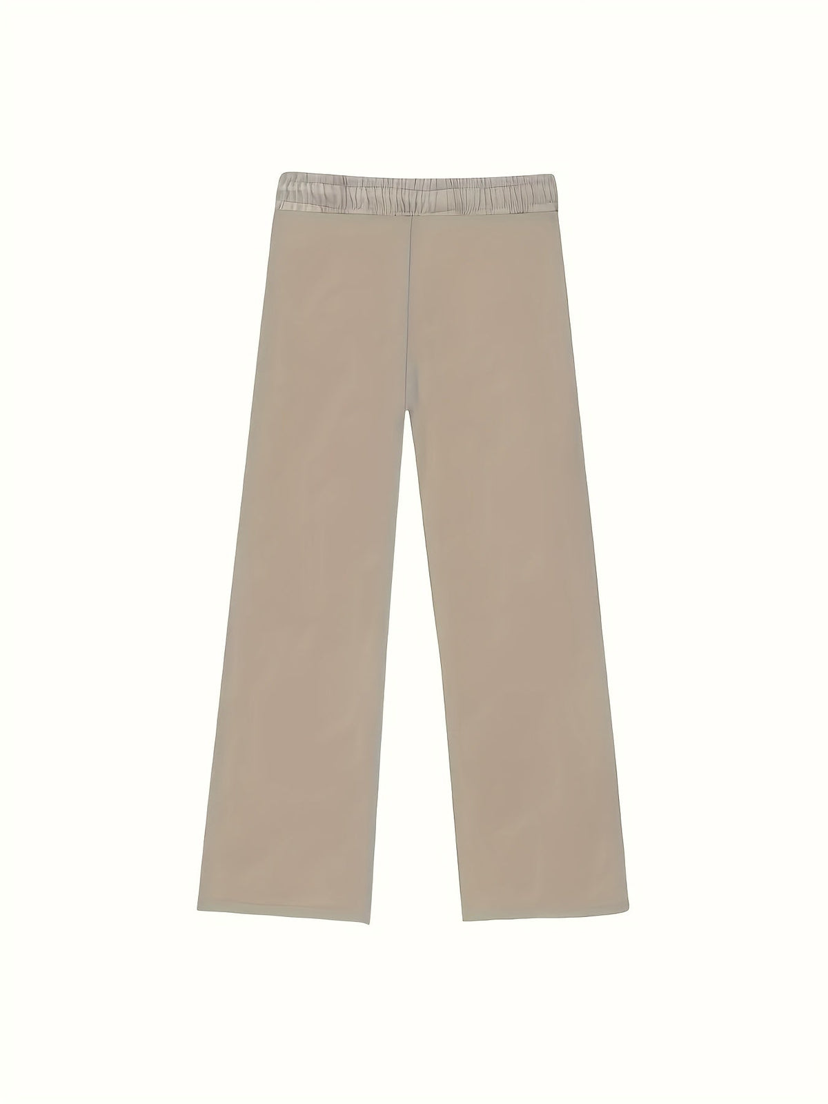 Pantaloni Uomo a Gamba Larga con Coulisse e Piega Frontale