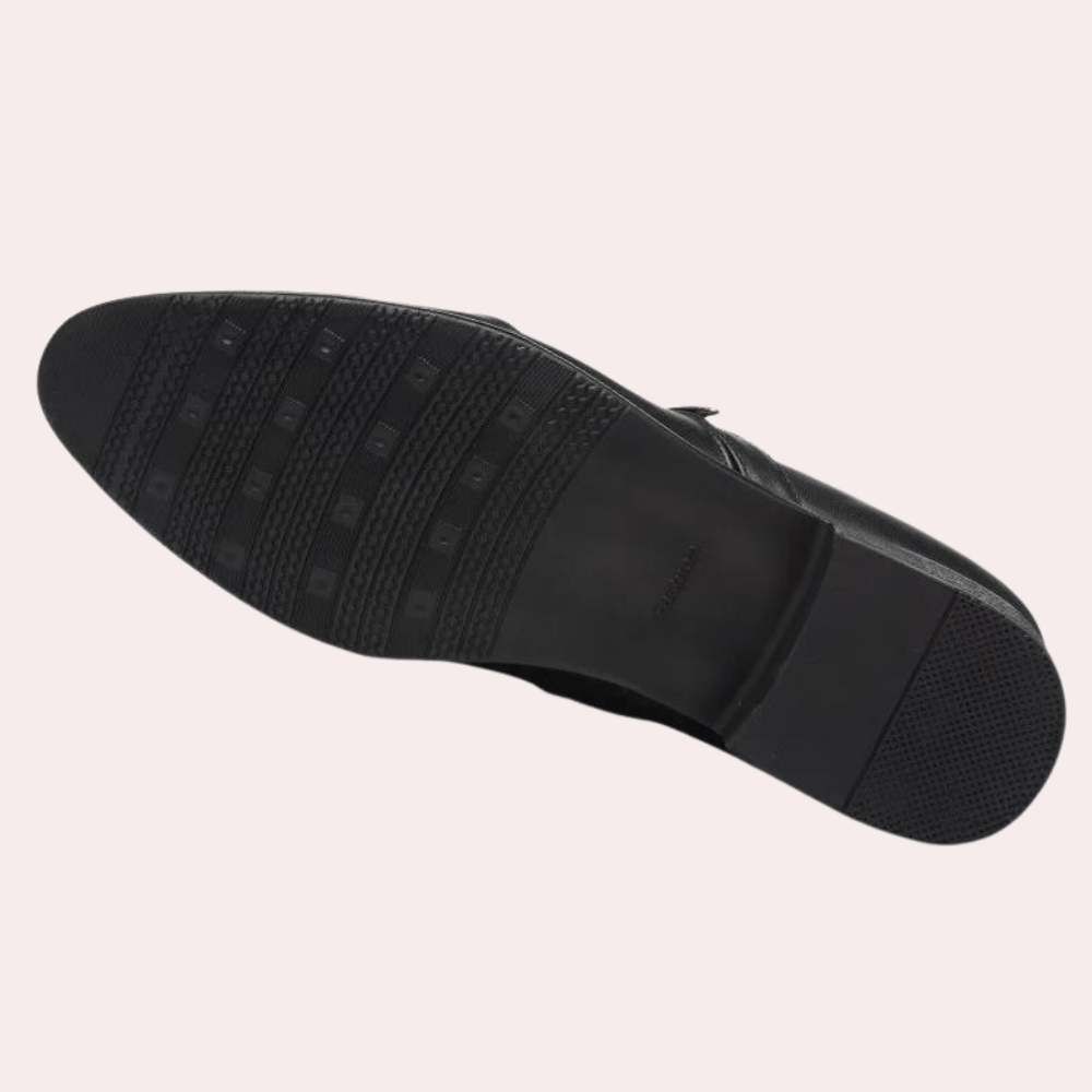Scarpe Eleganti Uomo Slip-On con Dettaglio Metallico