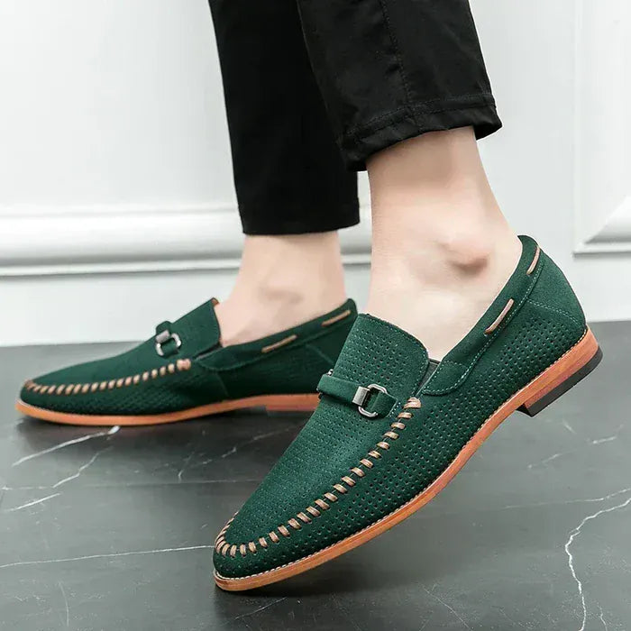 Mocassini Traforati da Uomo Slip-On Business Casual