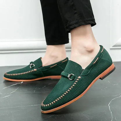 Mocassini Traforati da Uomo Slip-On Business Casual
