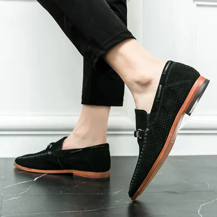 Mocassini Traforati da Uomo Slip-On Business Casual
