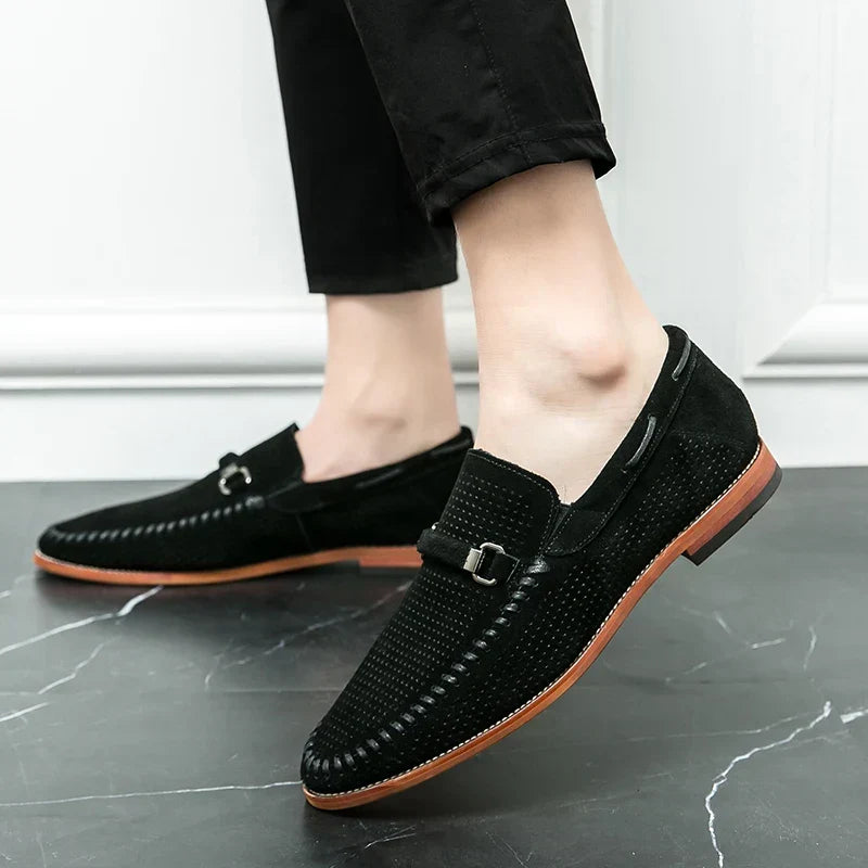 Mocassini Traforati da Uomo Slip-On Business Casual