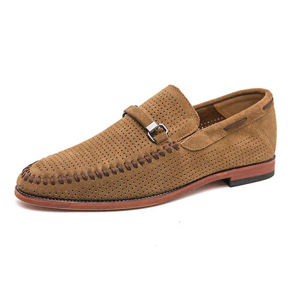 Mocassini Traforati da Uomo Slip-On Business Casual