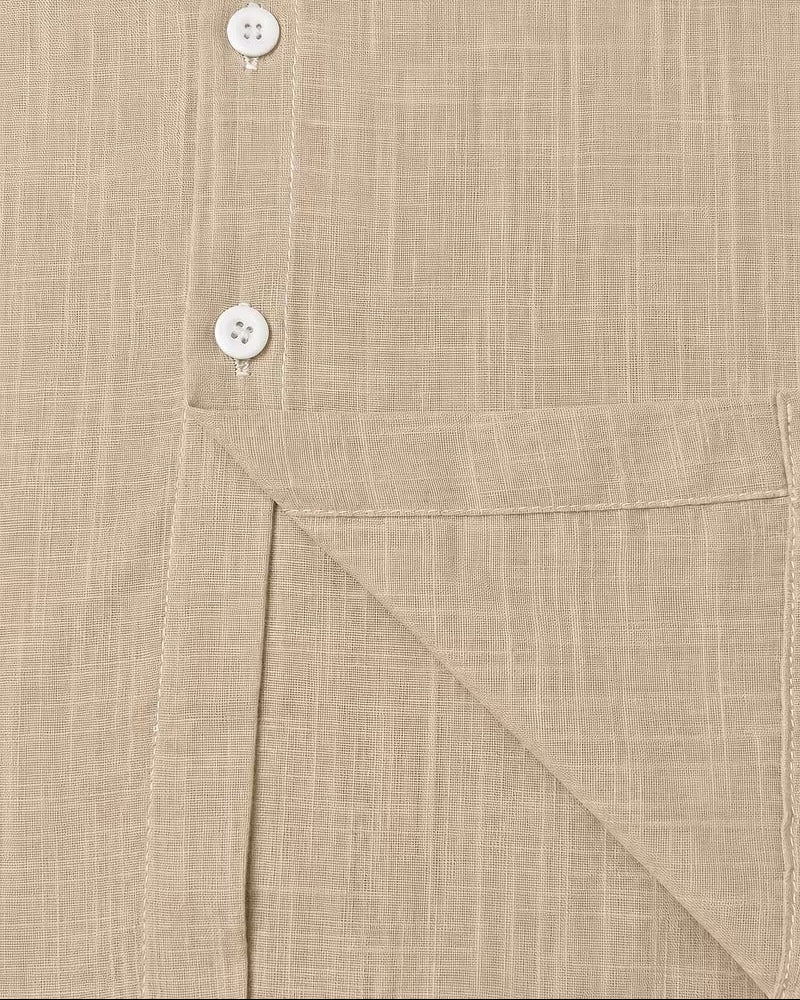 Camicia Uomo Siena con Colletto alla Coreana e Taschini