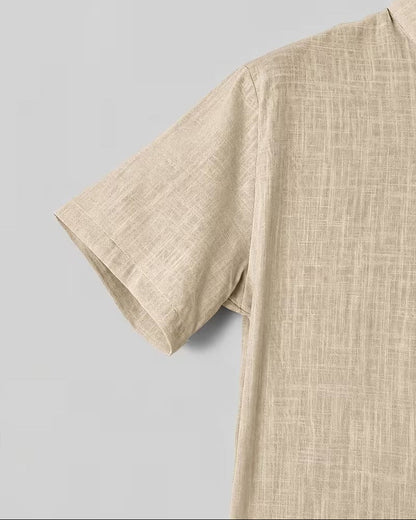 Camicia Uomo Siena con Colletto alla Coreana e Taschini