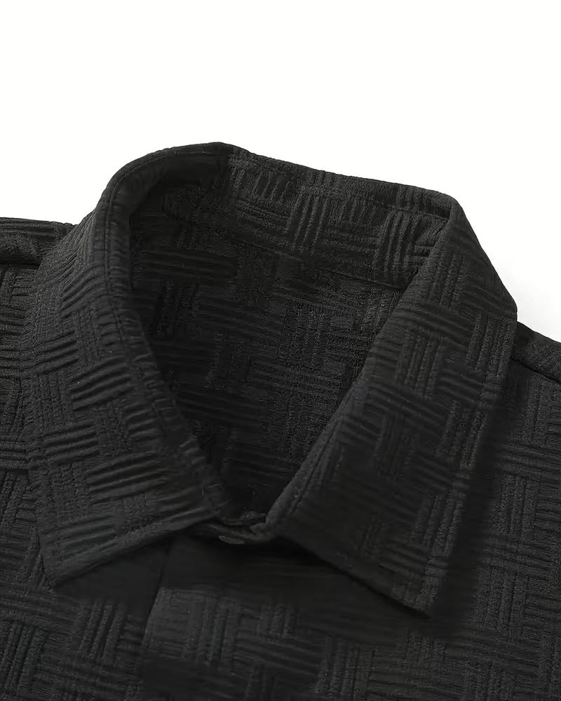 Completo Uomo Estivo a Quadri con Camicia e Pantaloncini