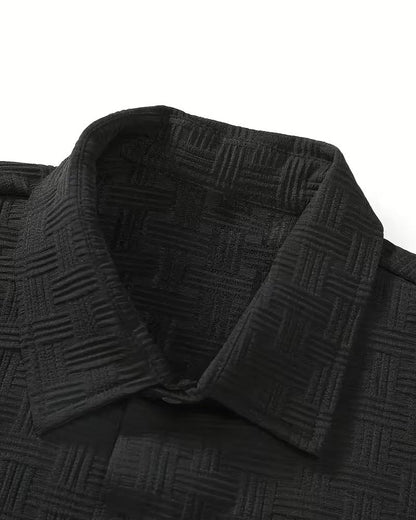 Completo Uomo Estivo a Quadri con Camicia e Pantaloncini