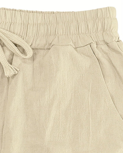 Pantaloni Estivi Uomo Traspiranti con Coulisse Taglio Rilassato