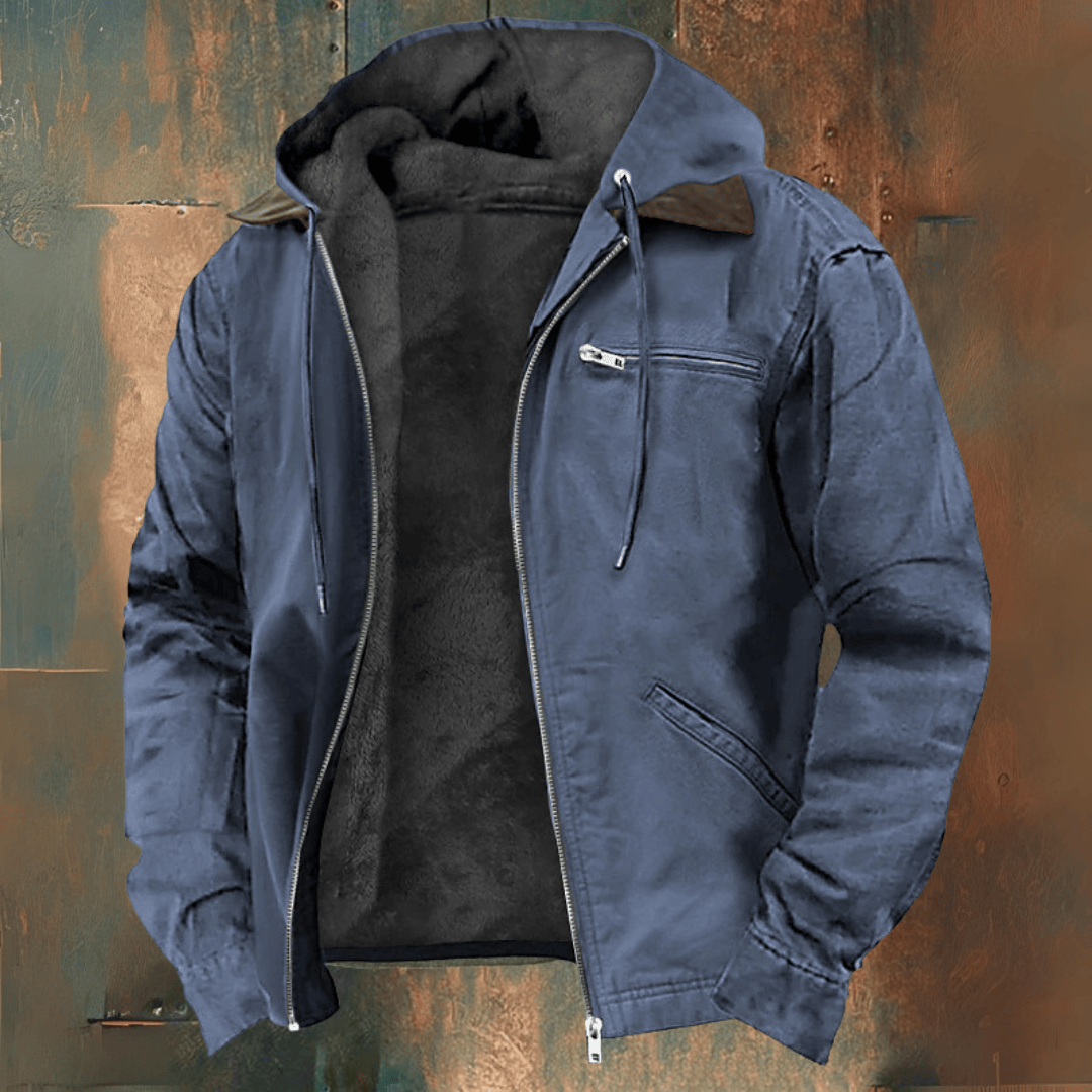Adam | Giacca Invernale con Cappuccio e Tasche con Zip