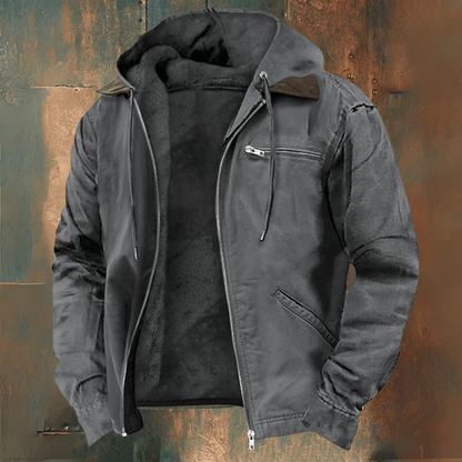 Adam | Giacca Invernale con Cappuccio e Tasche con Zip