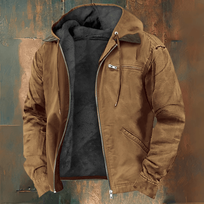 Adam | Giacca Invernale con Cappuccio e Tasche con Zip