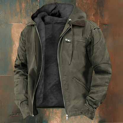 Adam | Giacca Invernale con Cappuccio e Tasche con Zip