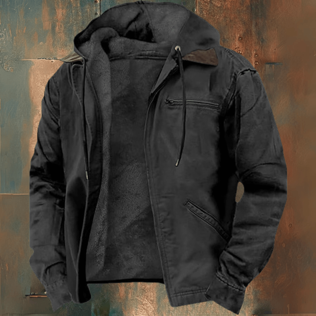 Adam | Giacca Invernale con Cappuccio e Tasche con Zip